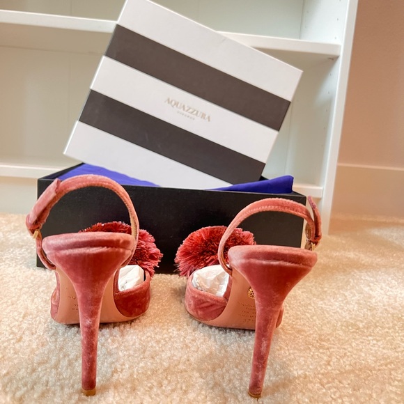 Aquazzura antique rose prowler puff sling - Picture 3 of 8